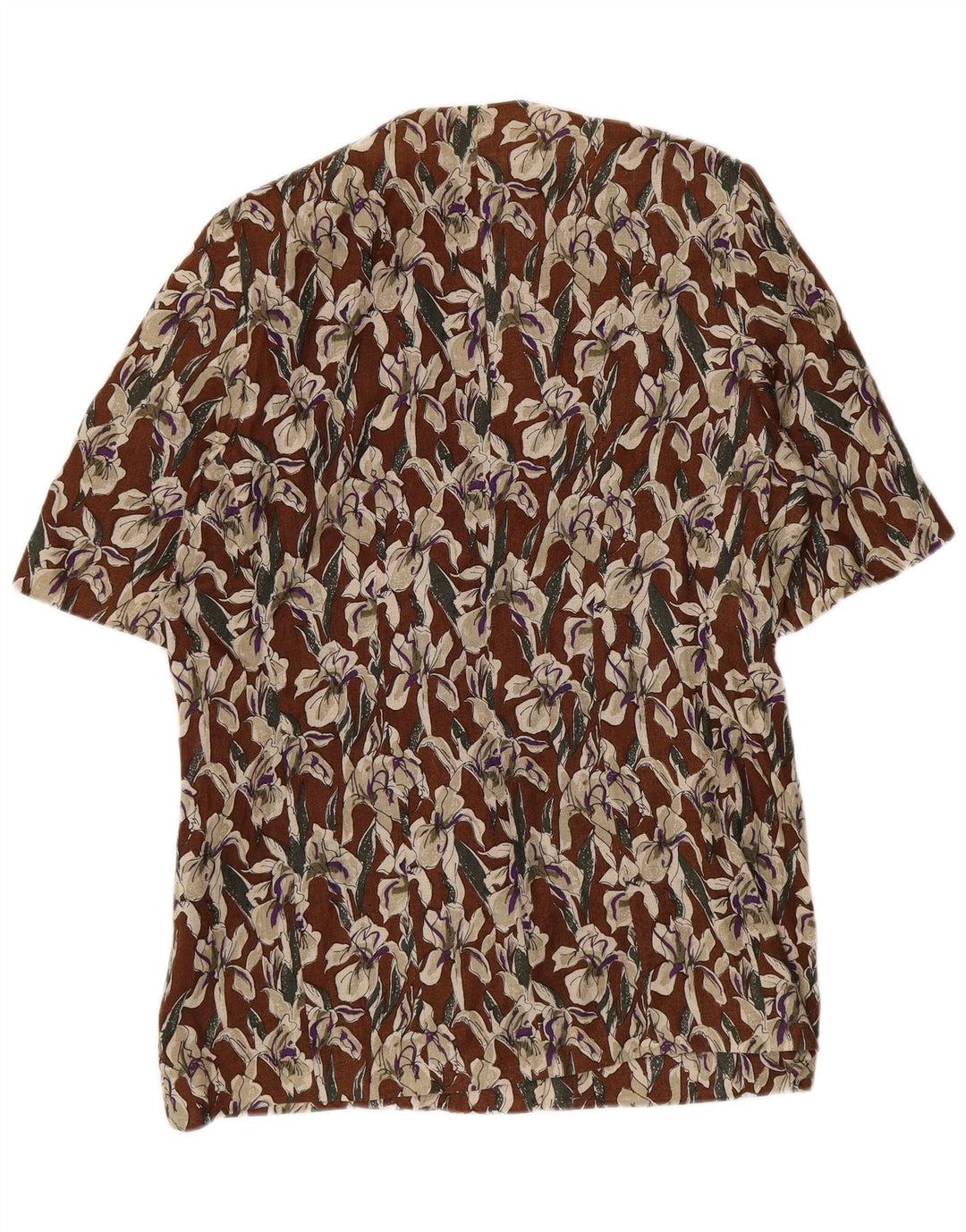 Jaqueta blazer feminina de manga curta Les Copains Reino Unido 16 grande marrom floral