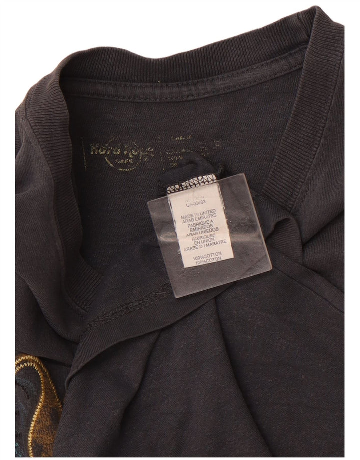 Camiseta masculina HARD ROCK Malta Graphic Top algodão cinza médio