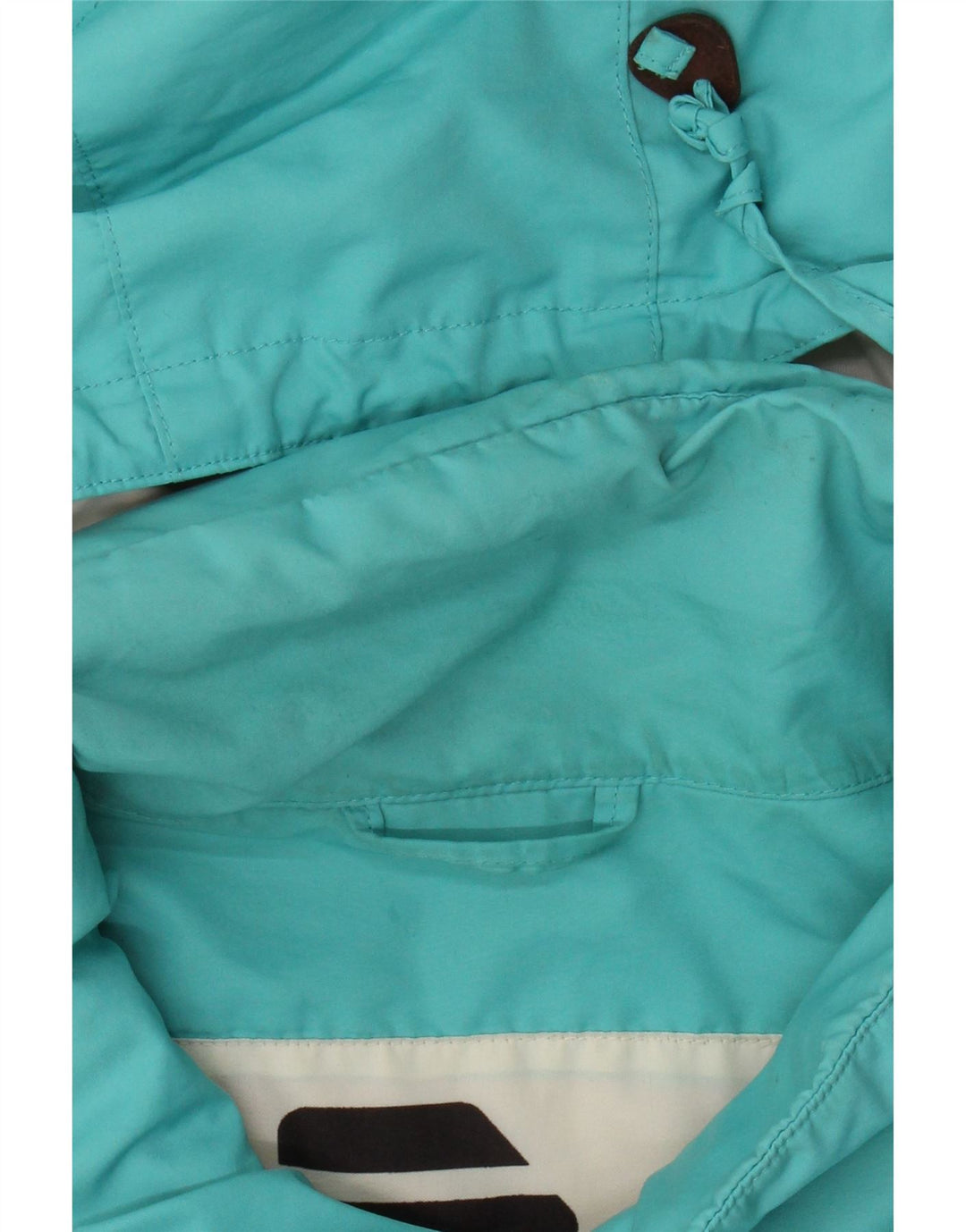 ELHO Mens Hooded Rain Jacket IT 48 Medium Blue Vintage Elho and Second-Hand Elho from Messina Hembry 