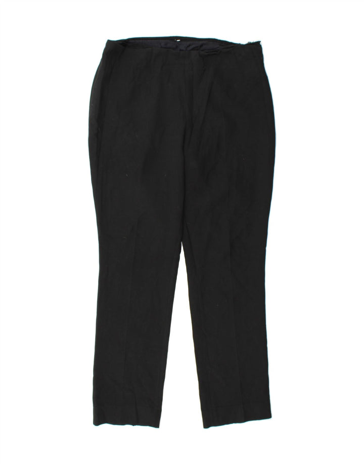 JAEGER Womens Slim Chino Trousers W34 L32 Black Vintage Jaeger and Second-Hand Jaeger from Messina Hembry 