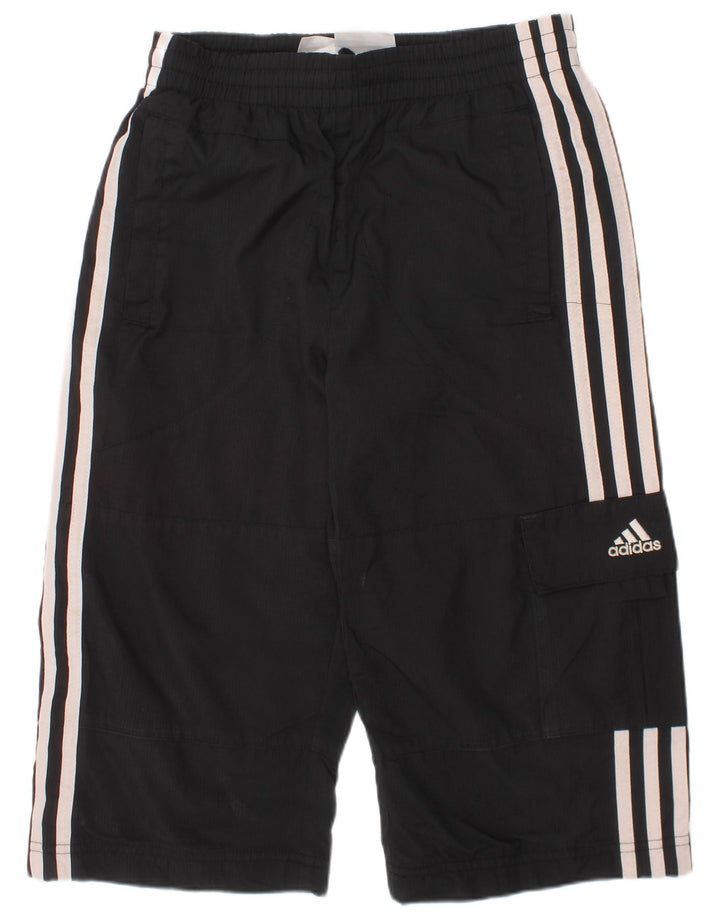 Bermuda esportiva Adidas Meninos 9-10 Anos Poliéster Preto