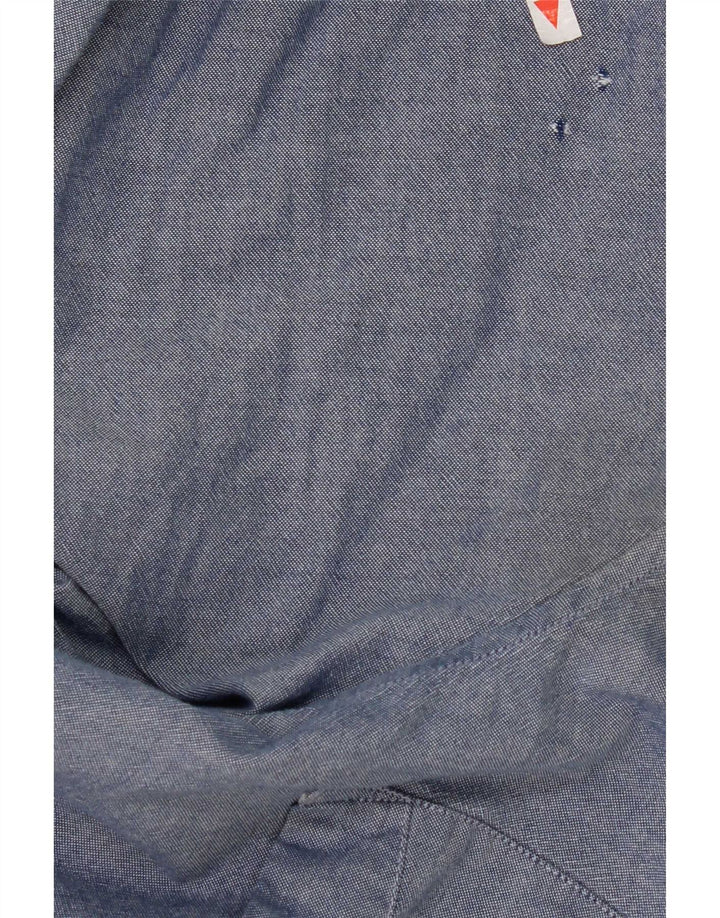 Camisa masculina Levi's Standard Fit grande algodão azul marinho