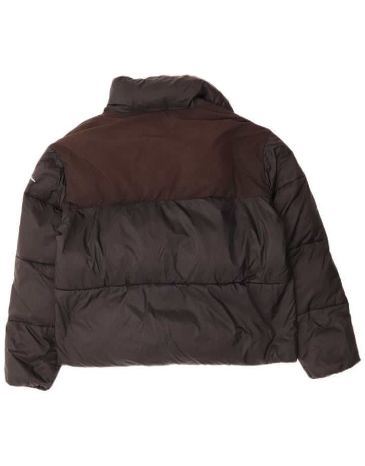 Jaqueta feminina acolchoada de ajuste solto CHAMPION UK 18 XL preto colorblock