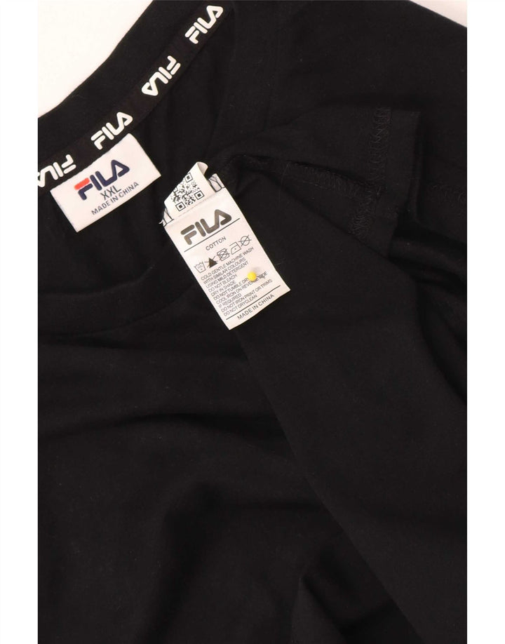 Fila Colete Masculino Top 2XL Algodão Preto