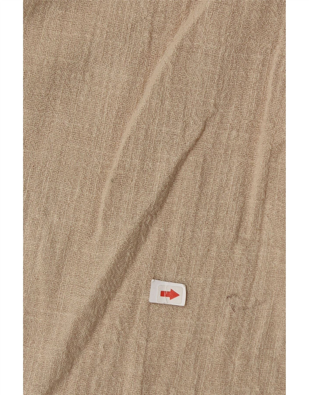 Camisa oversized feminina Zara UK 6 XS algodão bege