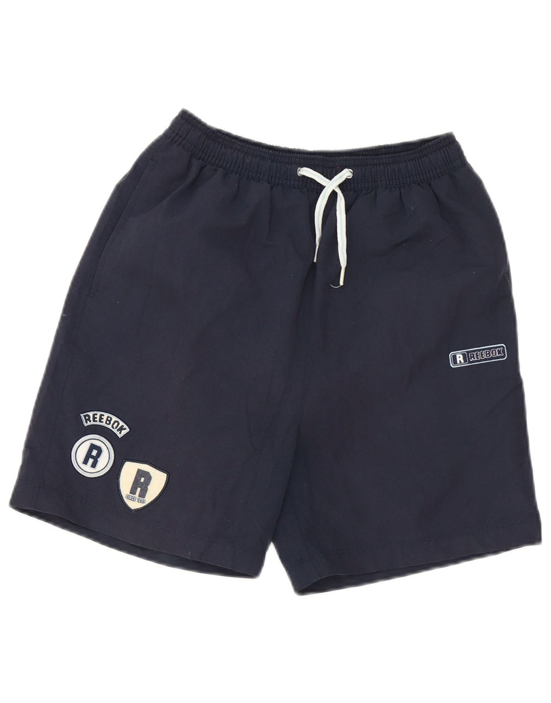 Shorts de natação masculino Reebok médio azul marinho poliéster