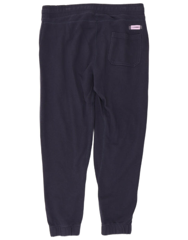 Calça de treino masculina Blauer Joggers grande algodão azul marinho