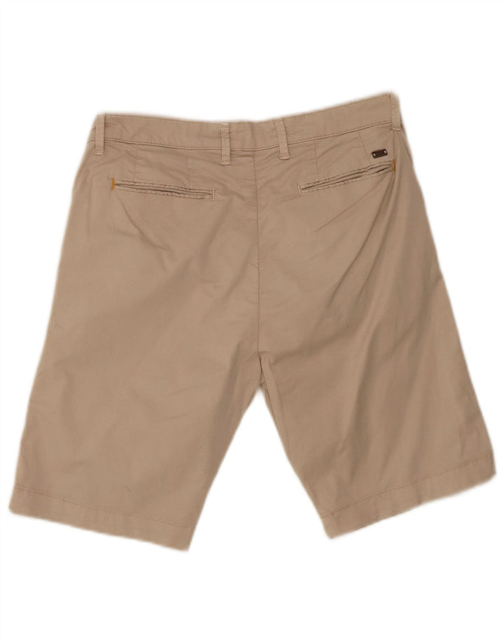 LIU JO Mens Chino Shorts IT 46 Pequeno W30 Algodão Bege