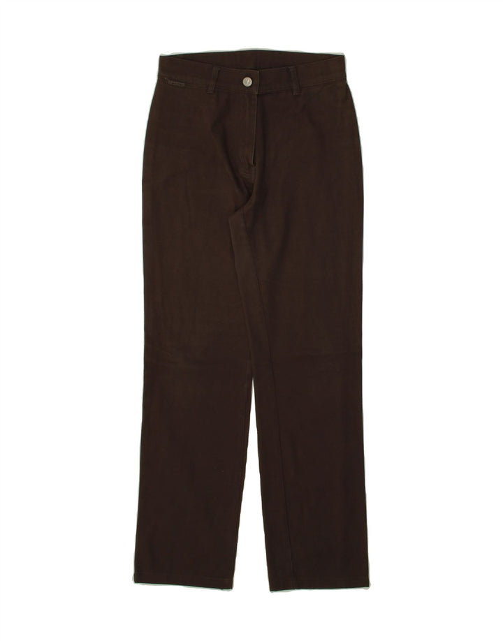 CALVIN KLEIN Womens Straight Casual Trousers W28 L28 Brown Cotton Vintage Calvin Klein and Second-Hand Calvin Klein from Messina Hembry 