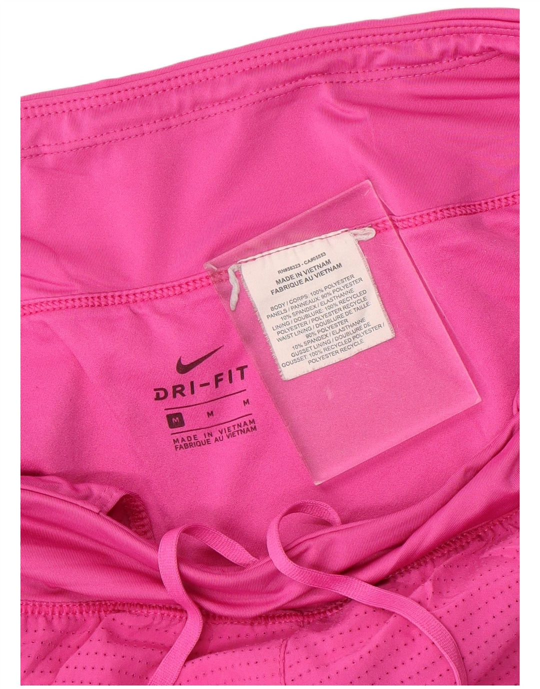 Shorts esportivos femininos NIKE Dri Fit UK 14 médio rosa poliéster