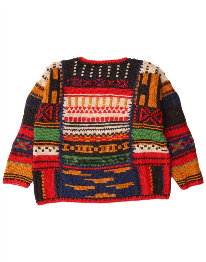 Suéter feminino com gola canoa THE WEST END Reino Unido 14 médio multicolorido