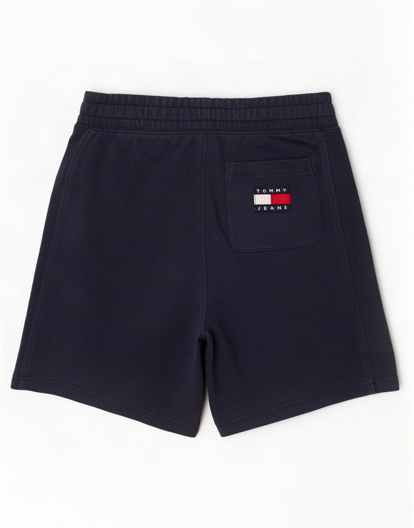 Tommy Hilfiger Mens Graphic Sport Shorts Pequeno Algodão Azul Marinho