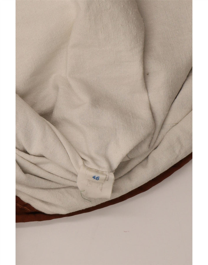 Jaqueta corta-vento masculina vintage com capuz IT 46 Small Beige Colourblock