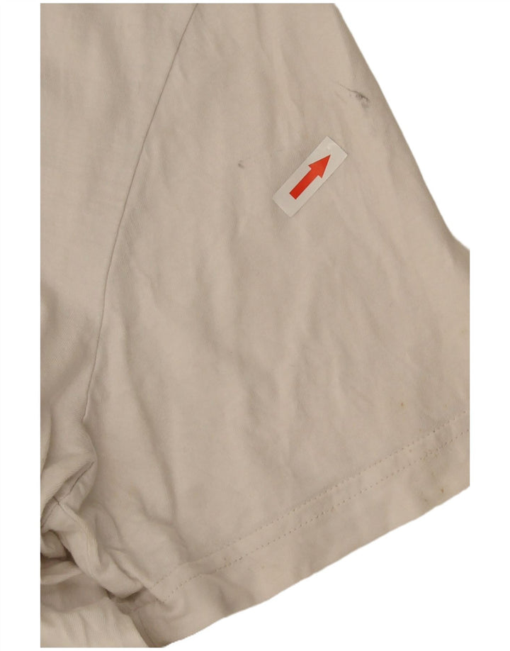 Puma Mens Graphic T-Shirt Top Grande Algodão Branco