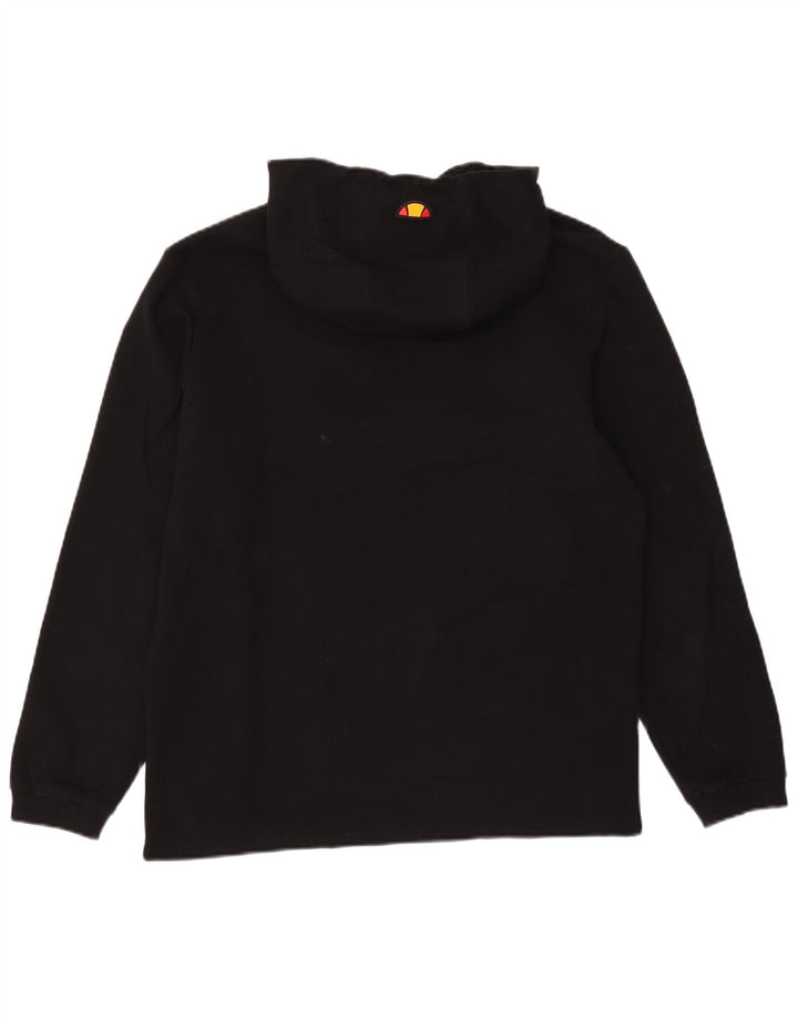Ellesse moletom com capuz masculino grande algodão geométrico preto