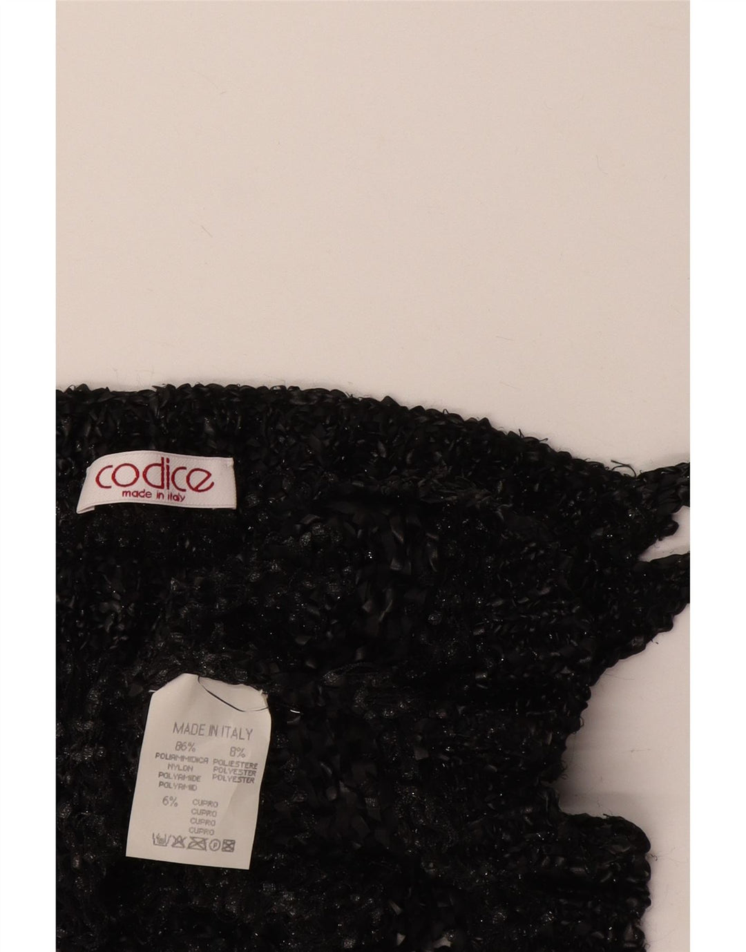 Codice Womens Crop See Through Cami Top UK 8 Small Grey Flecked Poliamida