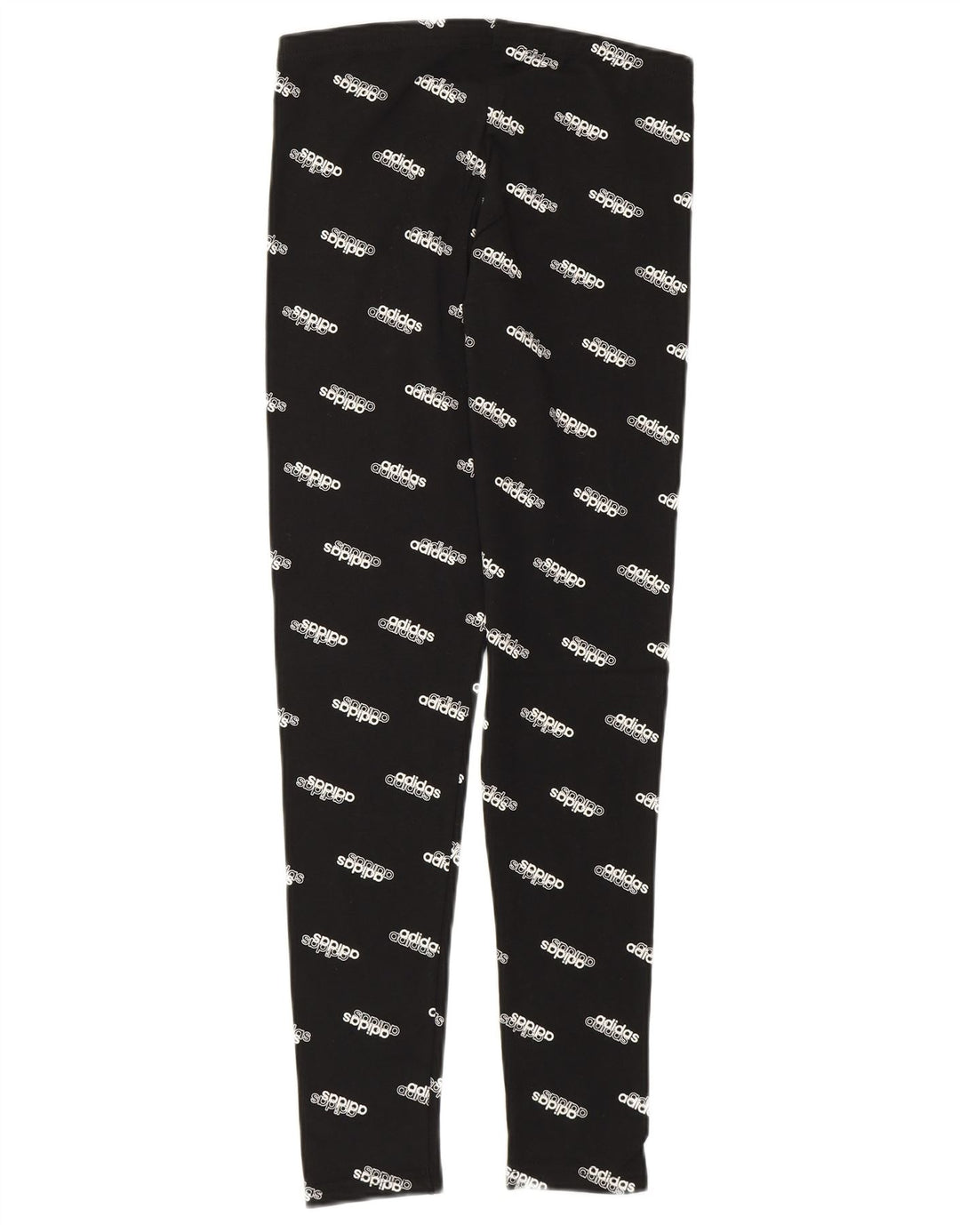 Adidas Womens Graphic Leggings UK 8/10 Pequeno Algodão Manchado Preto