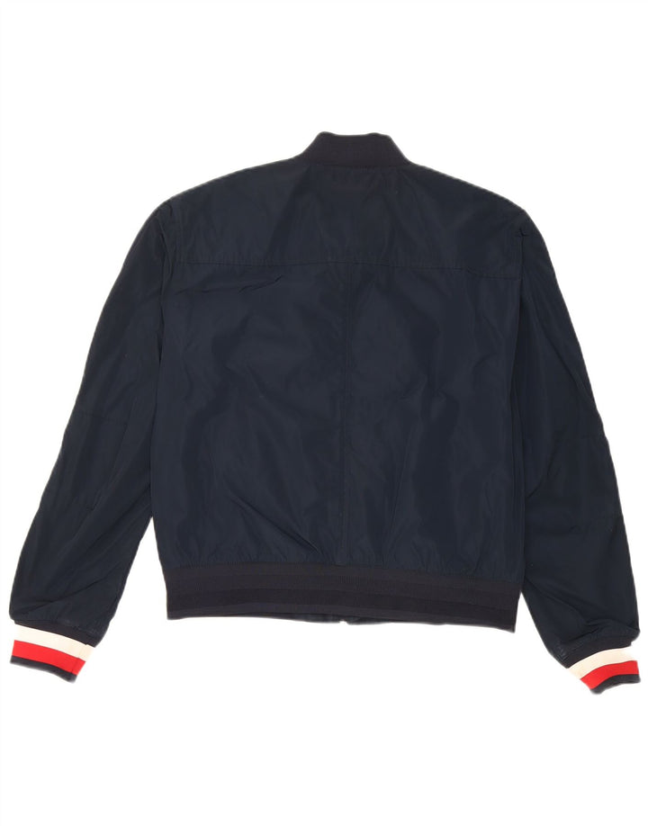 Jaqueta bomber oversized feminina Tommy Hilfiger Reino Unido 6 XS azul marinho colorblock