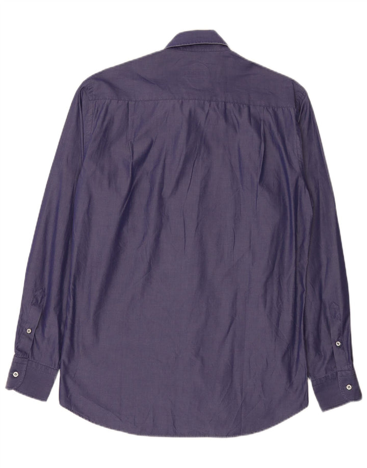 Camisa masculina Paul & Shark tamanho 40 algodão roxo médio