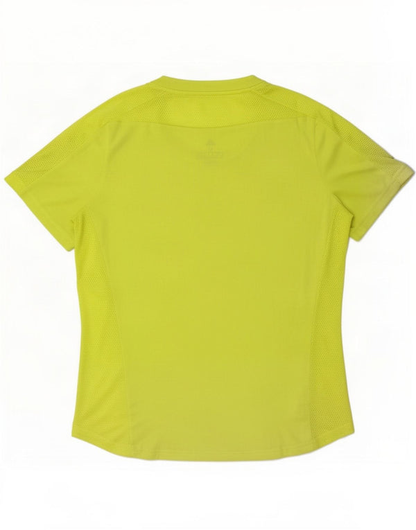 Camiseta Adidas Feminina Running Top UK 12/14 Médio Amarelo