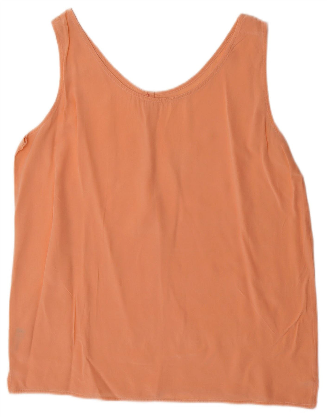 Blusa feminina sem mangas BALLOON Reino Unido 14 seda laranja média