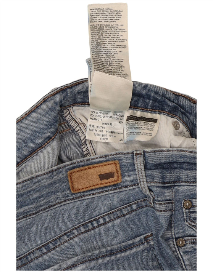 Jeans skinny feminino Levi's W30 L32 algodão azul