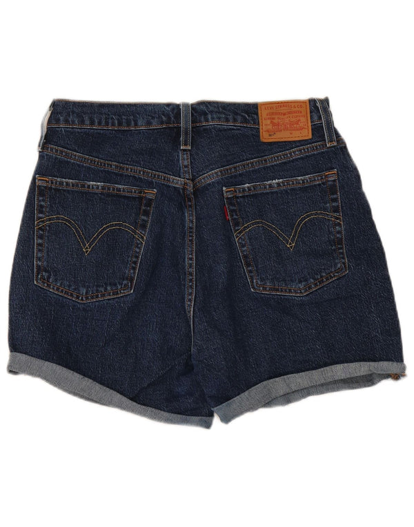 Shorts jeans feminino 501 da Levi's W30 algodão azul marinho médio