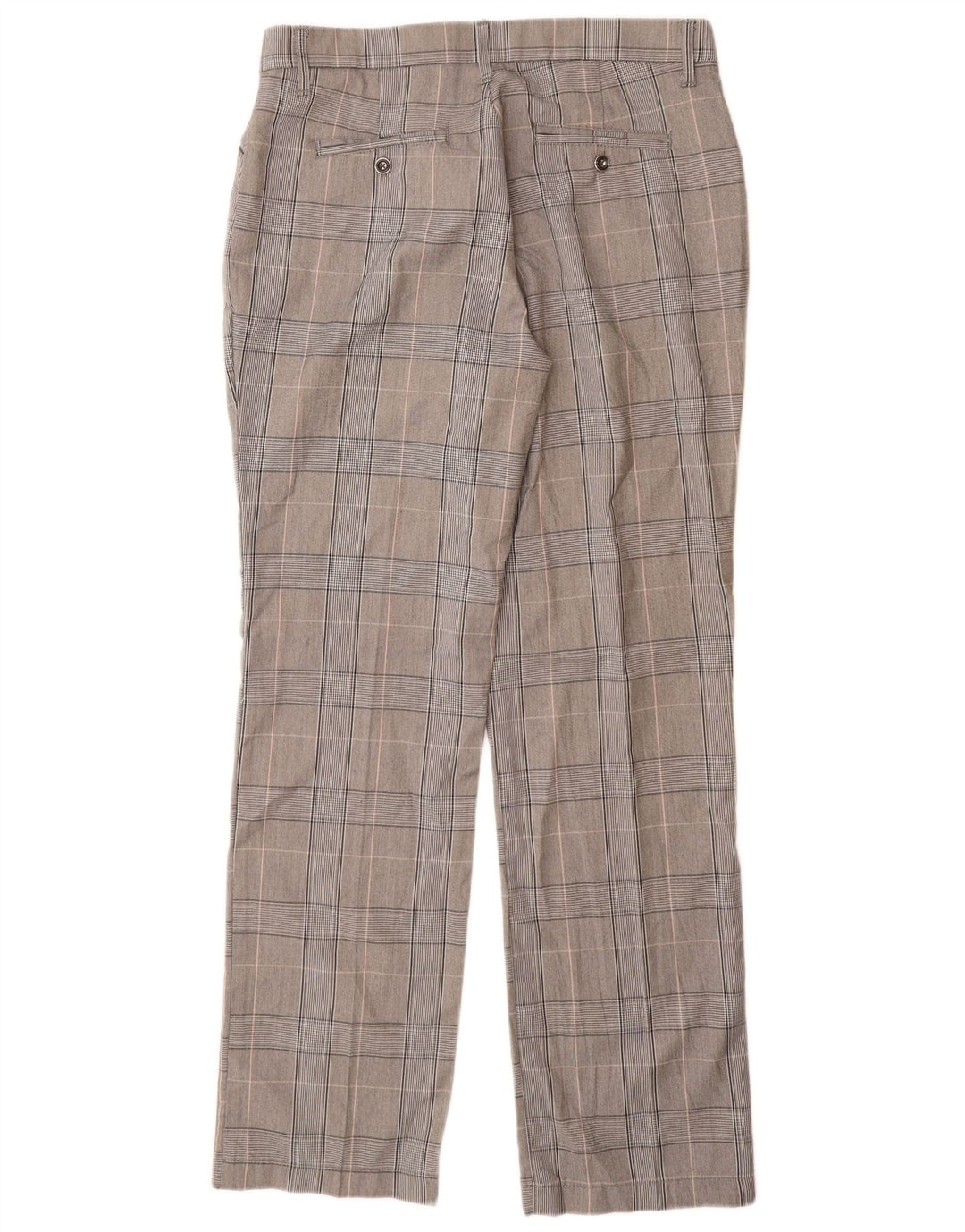 Calça casual feminina Lee de cintura média US 12 grande W32 L32 poliéster cinza