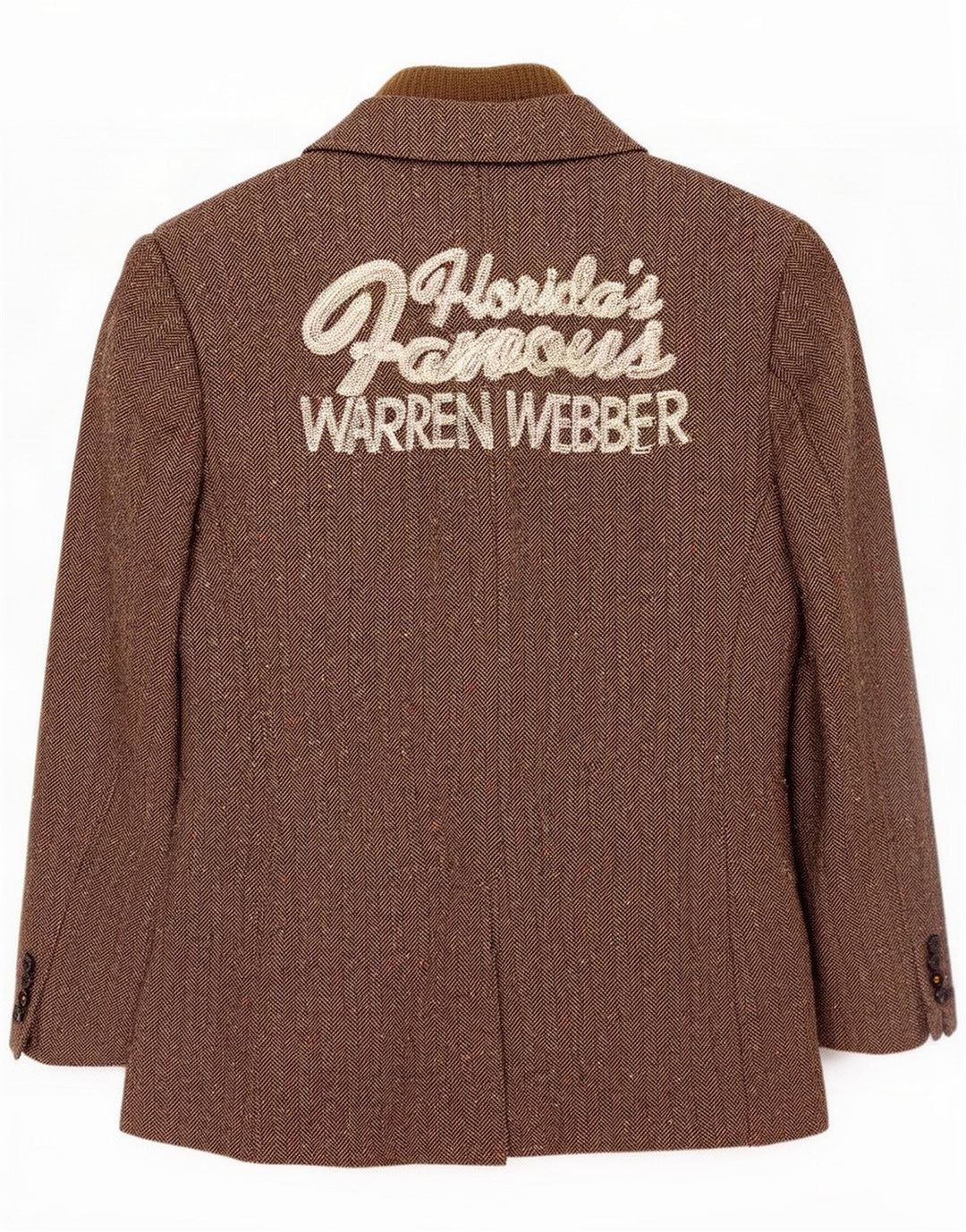 Warren Webber Mens Graphic 2 Button Blazer Jacket UK 38 cinza médio manchado