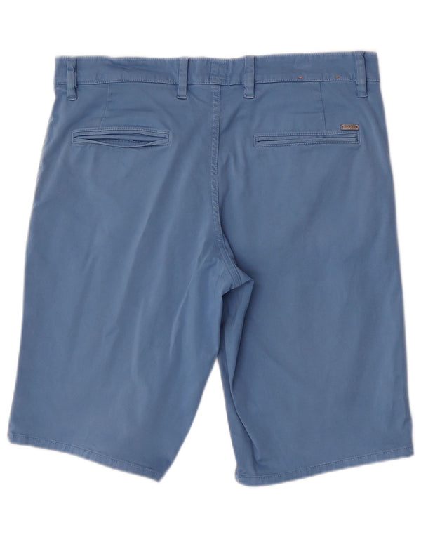 Hugo Boss Mens Slim Fit Chino Shorts W34 Grande Algodão Azul