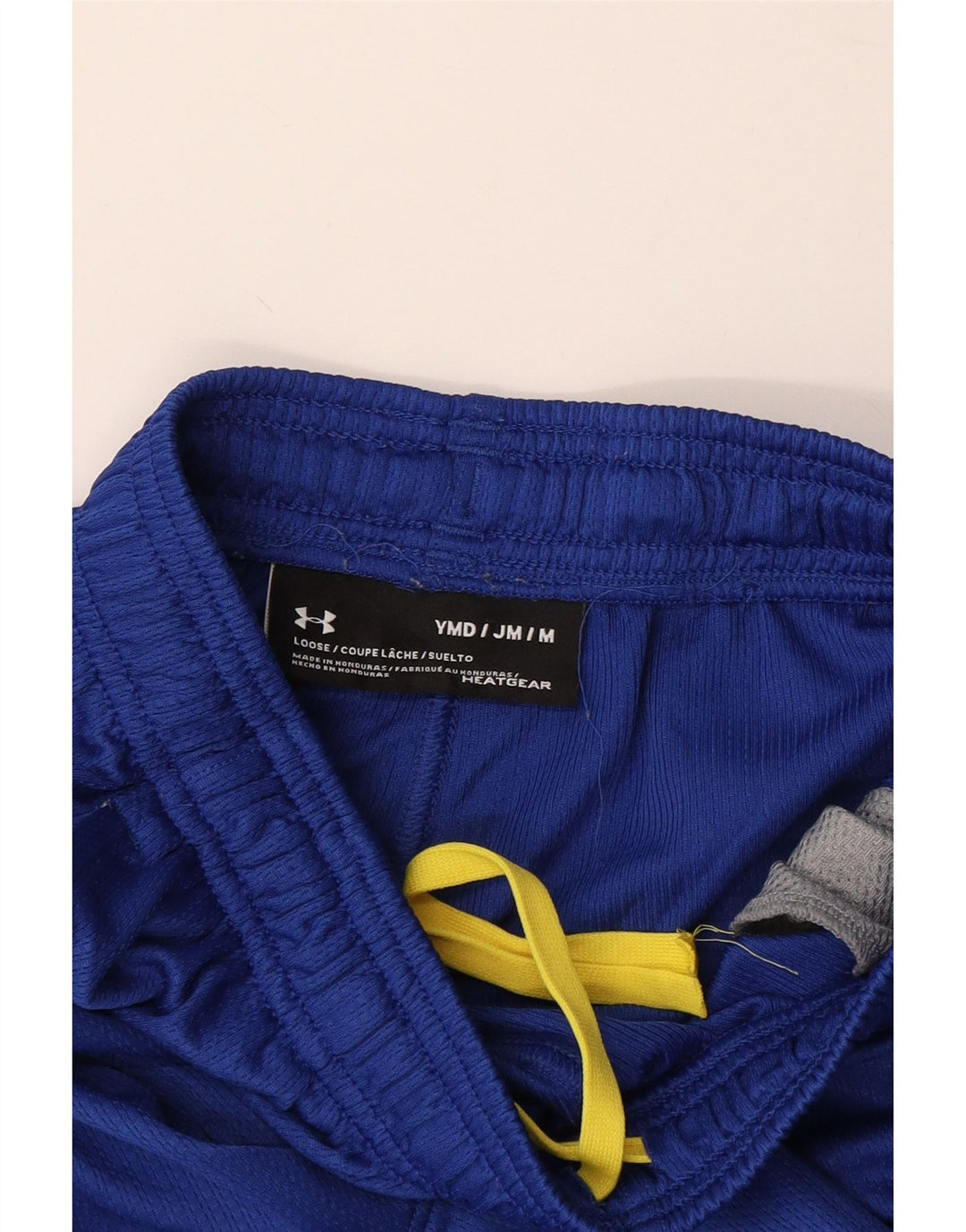 Shorts esportivos gráficos UNDER ARMOUR Boys Heat Gear 9-10 anos azul médio