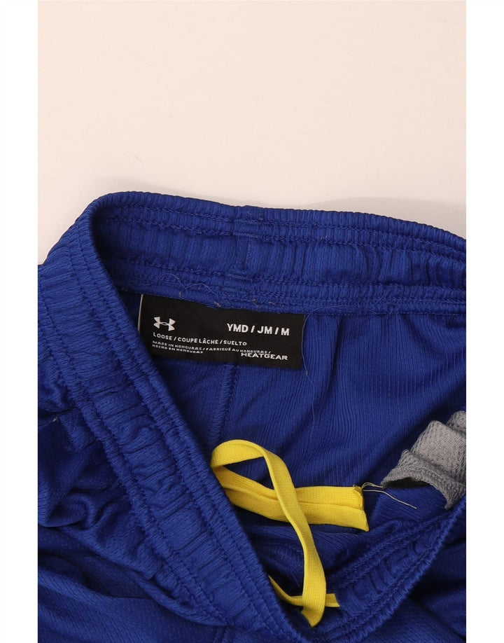 Shorts esportivos gráficos UNDER ARMOUR Boys Heat Gear 9-10 anos azul médio