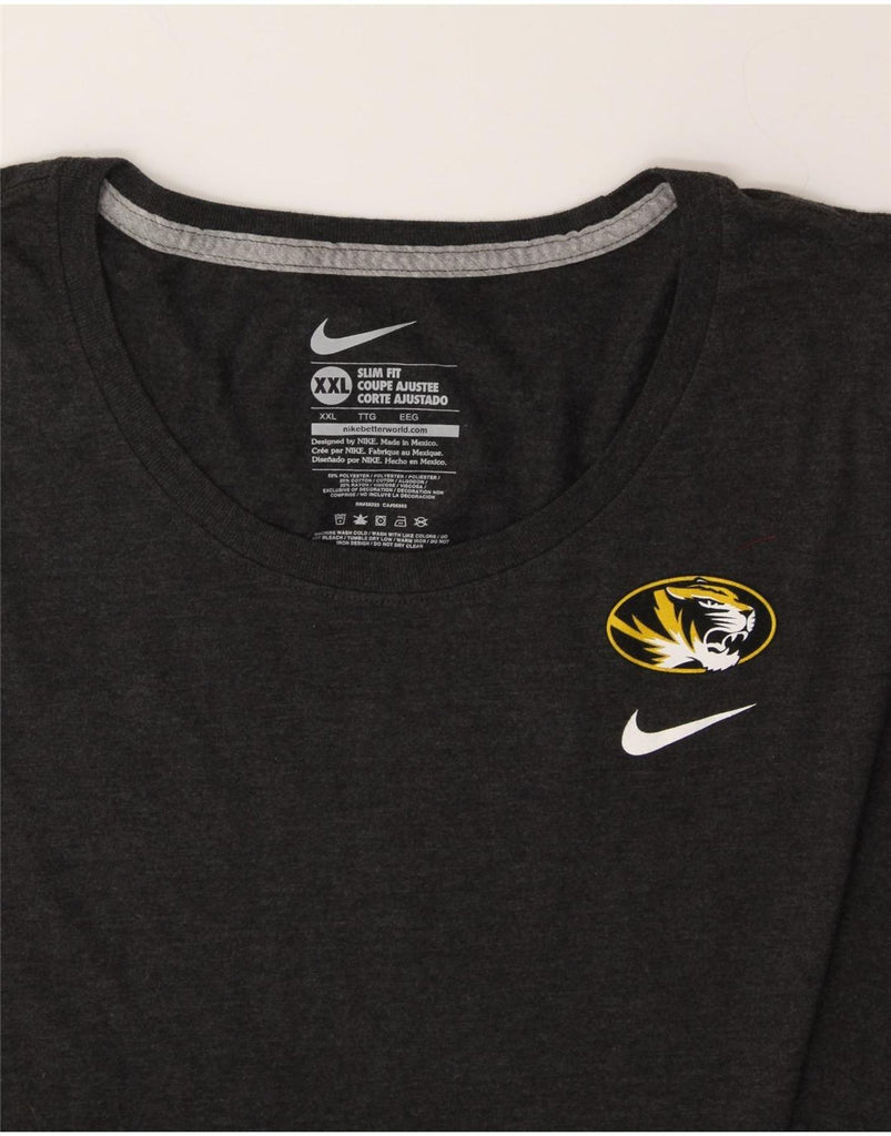 NIKE Womens Forever Miz Slim Fit Graphic T-Shirt Top UK 20 2XL Black Vintage Nike and Second-Hand Nike from Messina Hembry 