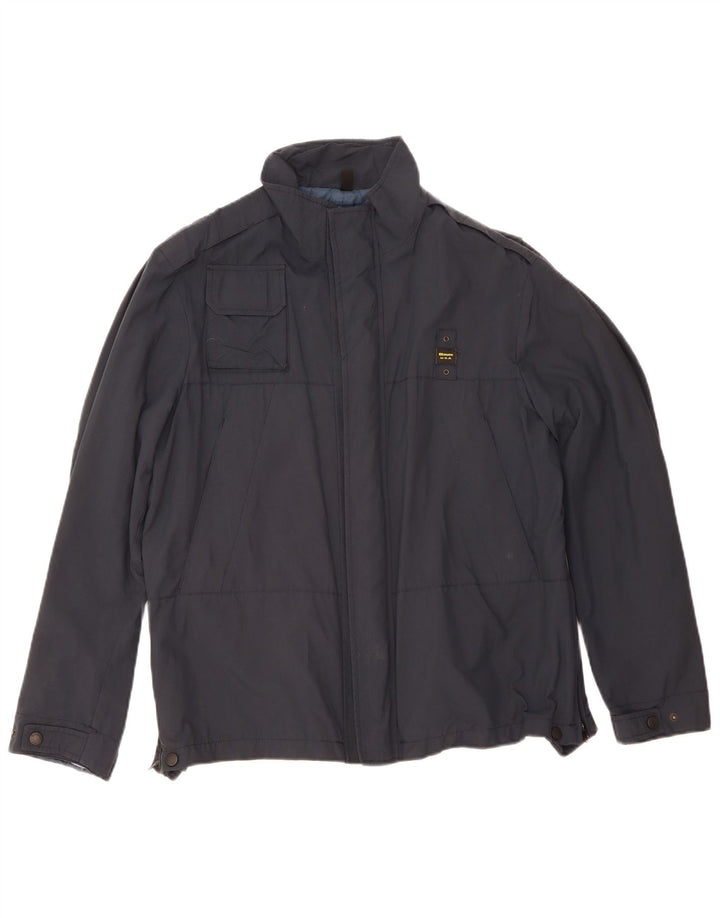 Jaqueta militar masculina Blauer UK 40 grande azul marinho
