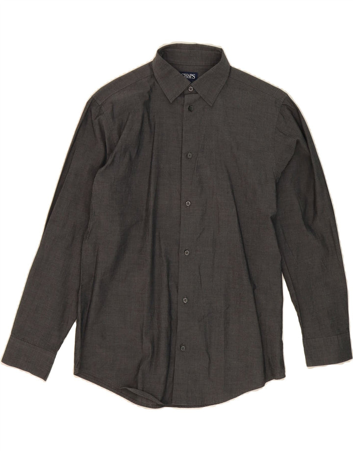 CHAPS Boys Shirt 14-15 Years Large  Grey Cotton Vintage Chaps and Second-Hand Chaps from Messina Hembry 