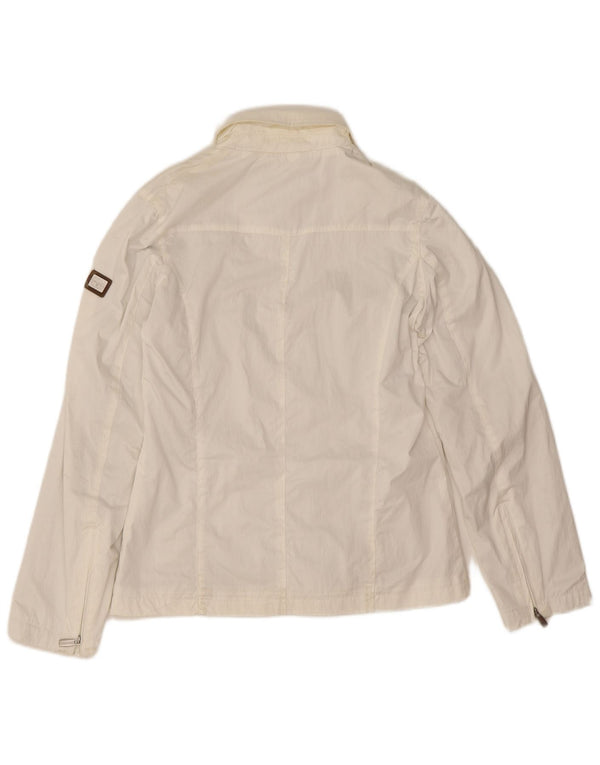 Jaqueta utilitária feminina Sergio Tacchini IT 42 poliéster branco médio