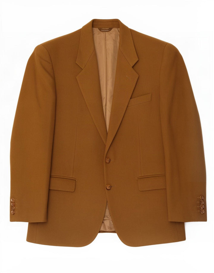 Jaqueta blazer masculina David Saddler com 2 botões IT 54 2XL lã bege