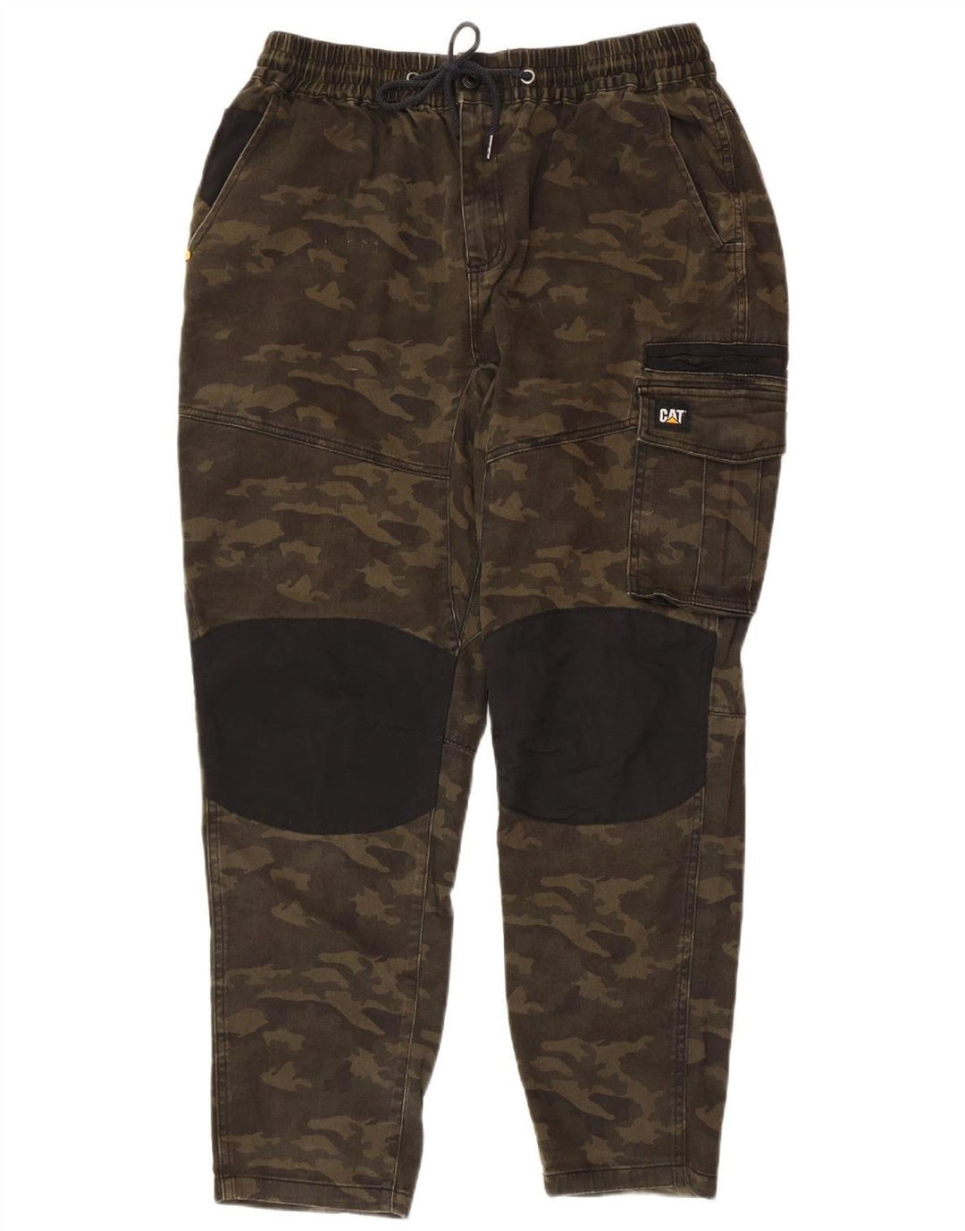 Calça Cargo Cônica Masculina Caterpillar W38 L28 Algodão Camuflado Cáqui