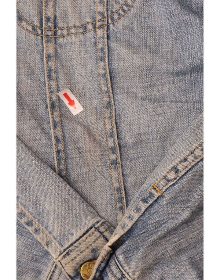 Jaqueta jeans masculina Lee UK 44 2XL algodão azul