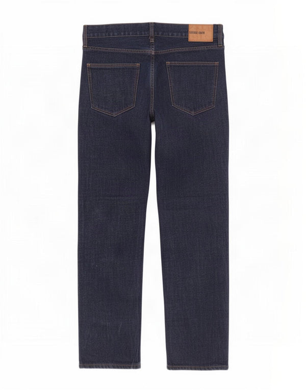 Calça jeans reta masculina Fat Face W36 L32 algodão azul marinho