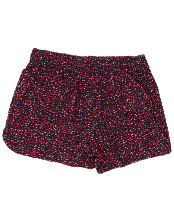 Shorts esportivo feminino Mountain Warehouse UK 10 pequeno azul marinho manchado