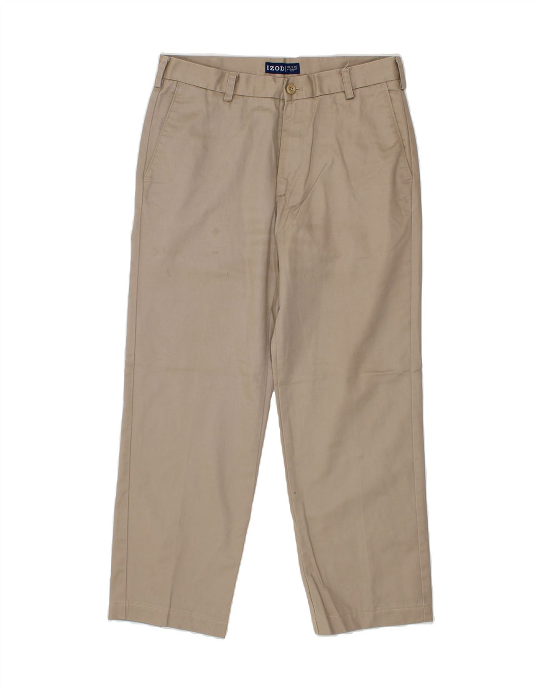 IZOD Mens Straight Chino Trousers W32 L30 Beige Cotton Vintage Izod and Second-Hand Izod from Messina Hembry 