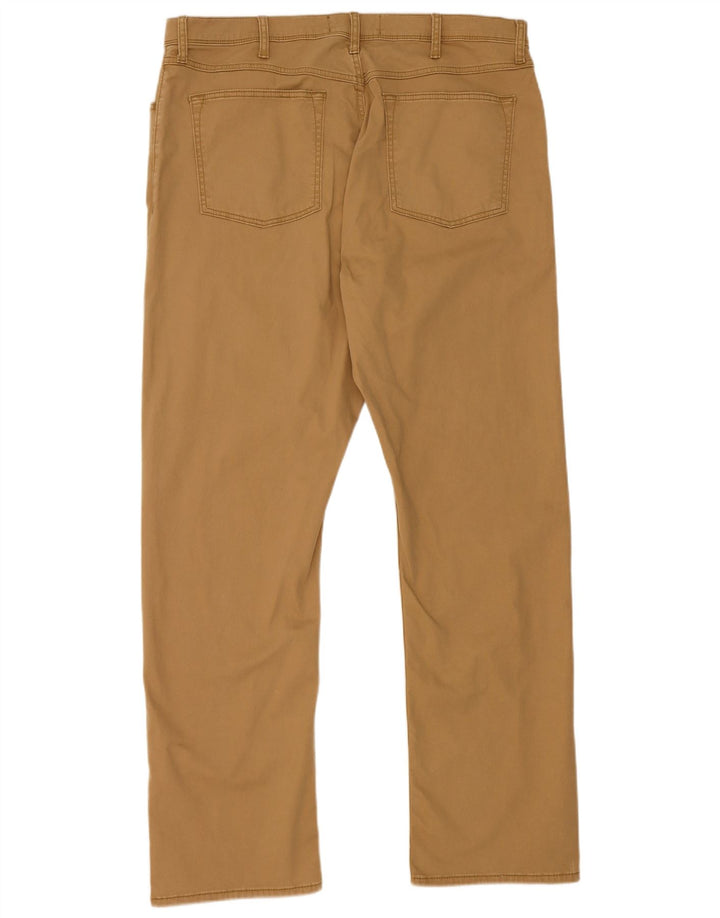 Calça cargo masculina Wrangler reta W38 L32 algodão bege
