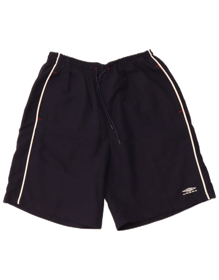 Shorts esportivos gráficos masculinos UMBRO XL azul marinho poliéster