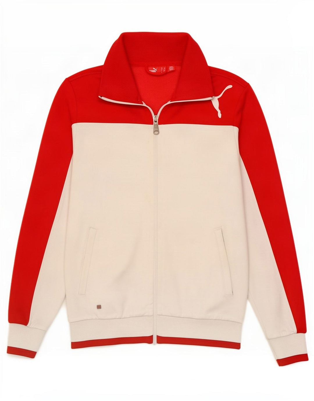 Puma Mens Tracksuit Top Jacket XS Branco Colourblock Poliéster