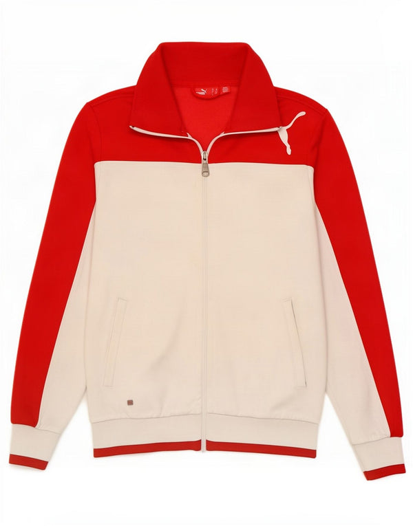 Puma Mens Tracksuit Top Jacket XS Branco Colourblock Poliéster