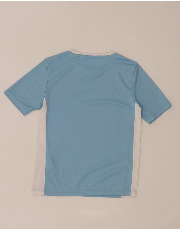 Camiseta Adidas Boys Aeroready Top 9-10 Anos Azul Colorblock Poliéster