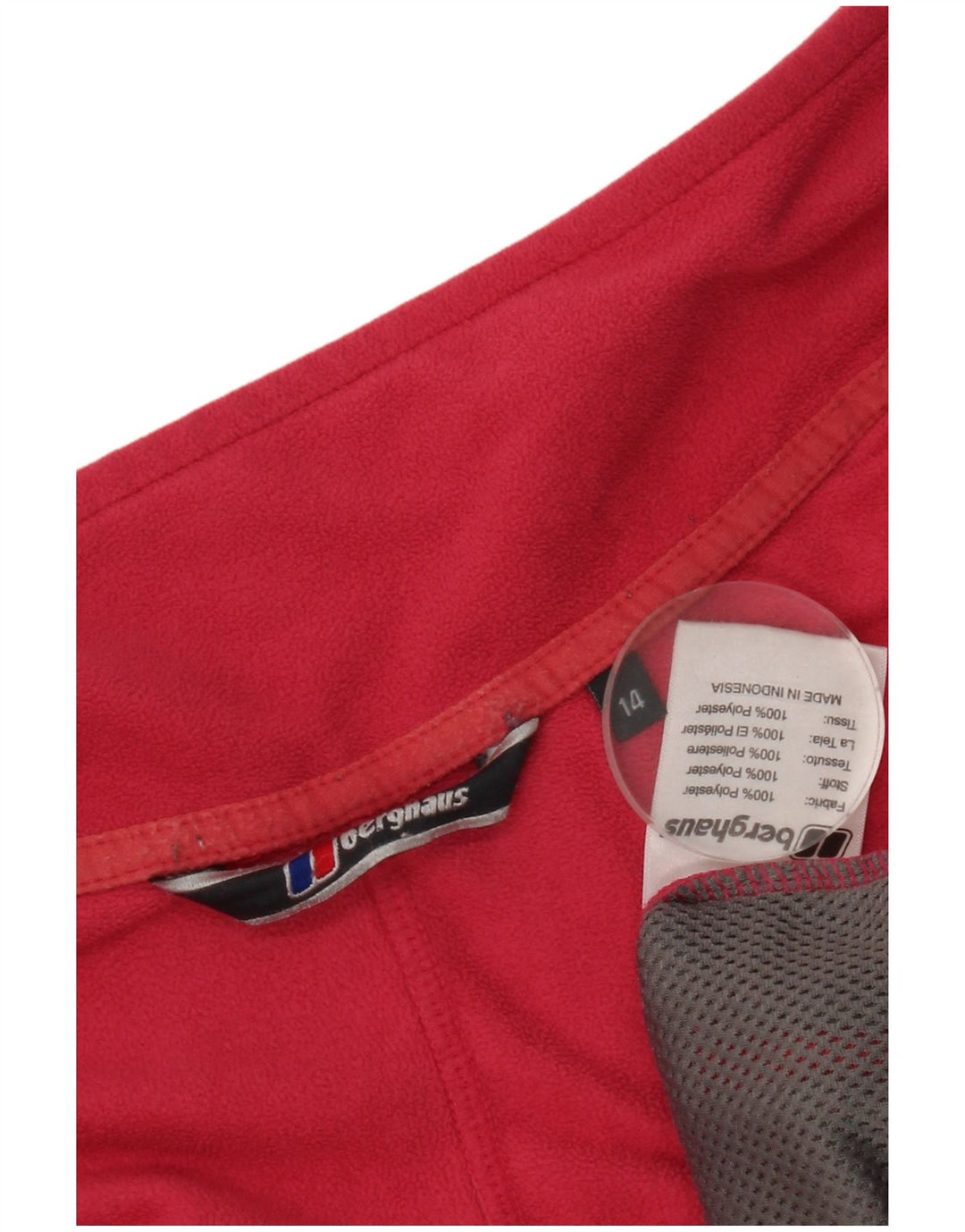 Jaqueta de lã feminina Berghaus UK 14 poliéster rosa médio