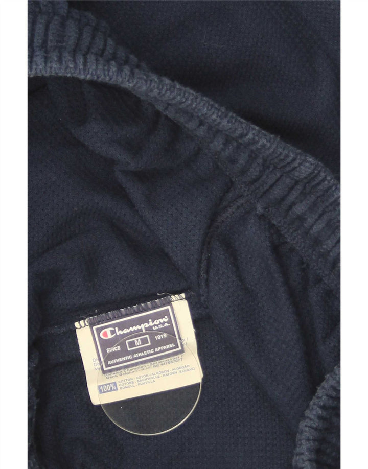 Shorts esportivos gráficos masculinos Champion médio algodão azul marinho