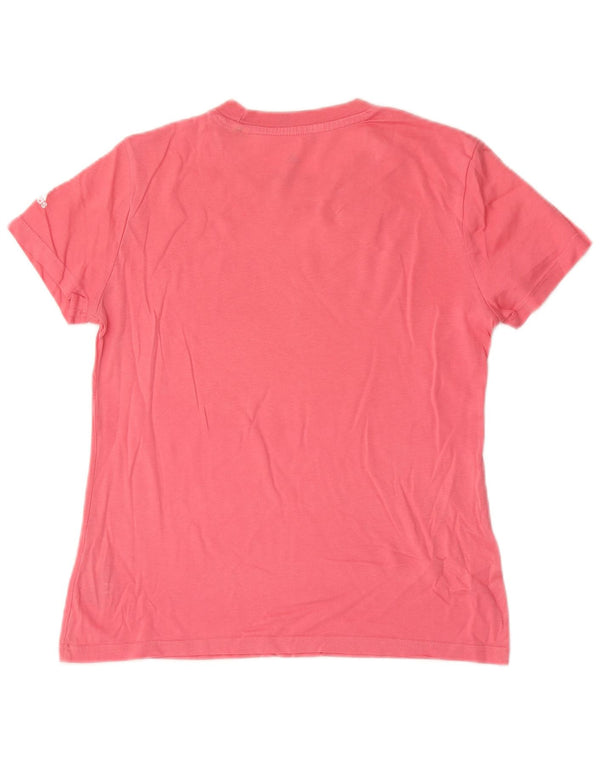 Adidas Camiseta Feminina Graphic Top UK 12/14 Médio Algodão Rosa